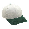 Otto Cap Washed Cotton Twill Low Profile Pro Style Two Tone Color Caps Dark Green/Stone Gray