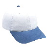 Otto Cap Washed Cotton Twill Low Profile Pro Style Two Tone Color Caps Sky Blue/White