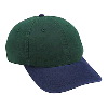 Otto Cap Washed Cotton Twill Low Profile Pro Style Two Tone Color Caps Navy/Dark Green
