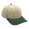 Otto Cap Washed Cotton Twill Low Profile Pro Style Two Tone Color Caps Dark Green/Khaki