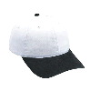Otto Cap Washed Cotton Twill Low Profile Pro Style Two Tone Color Caps Black/White