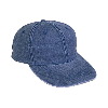 Otto Cap Washed Pigment Dyed Bull Denim Low Profile Pro Style Caps Navy