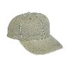 Otto Cap Washed Pigment Dyed Bull Denim Low Profile Pro Style Caps Khaki