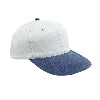 Otto Cap Washed Pigment Dyed Cotton Twill Low Profile Pro Style Two Tone Color Caps Navy/White
