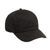 Otto Cap Brushed Bull Denim Low Profile Pro Style Caps Black