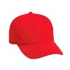 Otto Cap Brushed Bull Denim Low Profile Pro Style Caps Red