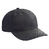 Otto Cap Brushed Bull Denim Low Profile Pro Style Caps Black