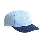 Brushed Denim Low Profile Pro Style Two Tone Color Cap