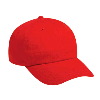 Otto Cap Brushed Cotton Twill Low Profile Pro Style Caps Red