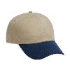 Otto Cap Brushed Cotton Twill Low Profile Pro Style Two Tone Color Caps Navy/Khaki