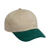 Otto Cap Brushed Cotton Twill Low Profile Pro Style Two Tone Color Caps Dark Green/Khaki