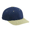 Otto Cap Brushed Cotton Twill Low Profile Pro Style Two Tone Color Caps Khaki/Navy