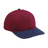Otto Cap Brushed Cotton Twill Low Profile Pro Style Two Tone Color Caps Navy/Burgundy Maroon