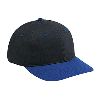 Otto Cap Brushed Cotton Twill Low Profile Pro Style Two Tone Color Caps Royal/Black