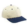 Otto Cap Brushed Cotton Twill Low Profile Pro Style Two Tone Color Caps Navy/Natural
