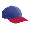 Otto Cap Brushed Cotton Twill Low Profile Pro Style Two Tone Color Caps Red/Royal