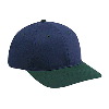 Otto Cap Brushed Cotton Twill Low Profile Pro Style Two Tone Color Caps Dark Green/Navy