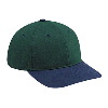Otto Cap Brushed Cotton Twill Low Profile Pro Style Two Tone Color Caps Navy/Dark Green