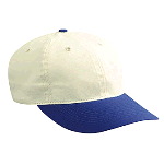 Natural Cotton Twill Low Profile Pro Style Two Tone Color Caps