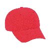 Otto Cap Micro Fleece Polyester Low Profile Pro Style Caps Red