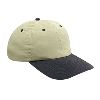 Otto Cap Polyester Microfiber Low Profile Pro Style Two Tone Color Caps Black/Khaki