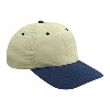 Otto Cap Polyester Microfiber Low Profile Pro Style Two Tone Color Caps Navy/Khaki