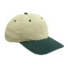 Otto Cap Polyester Microfiber Soft Visor Low Profile Pro Style Two Tone Color Caps Dark Green/Khaki