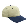 Otto Cap Polyester Microfiber Soft Visor Low Profile Pro Style Two Tone Color Caps Navy/Khaki