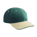 Brushed Bull Denim Sandwich Visor Low Profile Pro Style Two Tone Color Caps