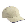 Otto Cap Superior Brushed Cotton Twill Sandwich Visor Low Profile Pro Style Caps Khaki/Navy