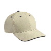 Otto Cap Superior Brushed Cotton Twill Sandwich Visor Low Profile Pro Style Caps Khaki/Black