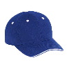 Otto Cap Superior Brushed Cotton Twill Sandwich Visor Low Profile Pro Style Caps Royal/White