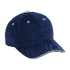 Otto Cap Superior Brushed Cotton Twill Sandwich Visor Low Profile Pro Style Caps Navy/Khaki