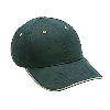 Otto Cap Superior Brushed Cotton Twill Sandwich Visor Low Profile Pro Style Caps Dark Green/Khaki