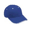 Otto Cap Brushed Cotton Twill Sandwich Visor Low Profile Pro Style Caps Royal/White