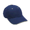 Otto Cap Brushed Cotton Twill Sandwich Visor Low Profile Pro Style Caps Navy/Khaki