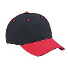 Otto Cap Brushed Cotton Twill Sandwich Visor Low Profile Pro Style Two Tone Color Caps Royal/White/White