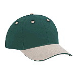 Brushed Cotton Twill Sandwich Visor Low Profile Pro Style Two Tone Color Caps