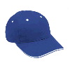 Otto Cap Brushed Cotton Twill Sandwich Visor Low Profile Pro Style Caps Royal/White