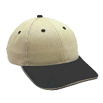 Brushed Cotton Twill Sandwich Visor Low Profile Pro Style Two Tone Color Caps
