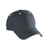 Otto Cap Brushed Cotton Canvas Sandwich Visor Low Profile Pro Style Caps Black/Khaki