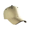 Otto Cap Brushed Cotton Canvas Sandwich Visor Low Profile Pro Style Caps Khaki/Black