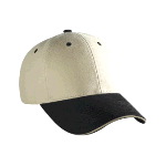 Brushed Cotton Cotton Canvas Sandwich Visor Low Profile Pro Style Two Tone Color Caps