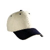 Otto Cap Brushed Cotton Cotton Canvas Sandwich Visor Low Profile Pro Style Two Tone Color Caps Navy/Khaki/Khaki