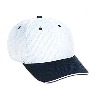 Otto Cap Polyester Pro Mesh Sandwich Visor Low Profile Pro Style Two Tone Color Caps Black/White/White