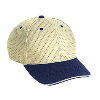 Otto Cap Polyester Pro Mesh Sandwich Visor Low Profile Pro Style Two Tone Color Caps Navy/Khaki/Khaki