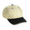 Otto Cap Polyester Pro Mesh Sandwich Visor Low Profile Pro Style Two Tone Color Caps Black/Khaki/Khaki