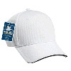 Otto Cap Polyester Q-Max Cool Mesh Sandwich Visor Low Profile Pro Style Caps White/Black