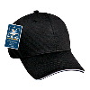 Otto Cap Polyester Q-Max Cool Mesh Sandwich Visor Low Profile Pro Style Caps Black/White