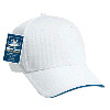 Otto Cap Polyester Q-Max Cool Mesh Sandwich Visor Low Profile Pro Style Caps White/Royal